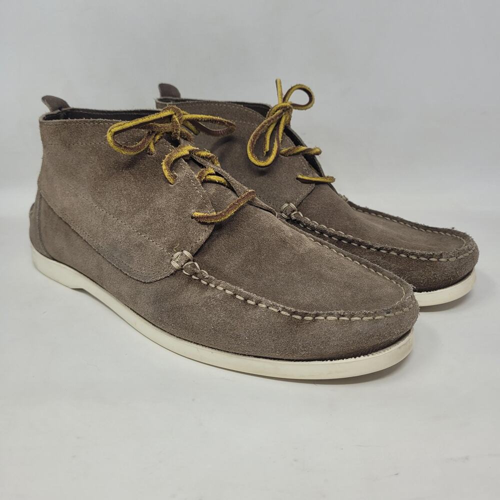Sid Mashburn Chukka Boots 10 Brown Taupe Suede Moc Toe Lace Up Ankle Casual